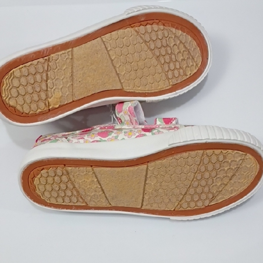 BUMBLE & BIRDIE Girl's Strawberry Print Velcro Sneakers - Pink White SIZE 12 NWT - Picture 6 of 8